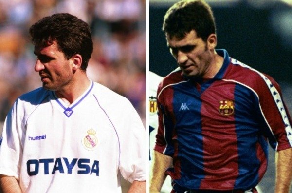 گئورگی هاجی دو فصل برای رئال (92-1990) و دو فصل برای بارسا (96-1994) بازی کرد. از بدشانسی او، در سال هایی که رئال و بارسا شرایط خوبی نداشتند، عضو این تیم ها بود.