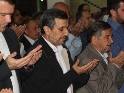 احمدی نژاد در مسجد جامع افسریه