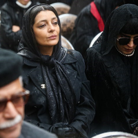 (عکس) ساره بیات در حاشیه مراسم بیتا فرهی