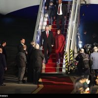 تصاویر | پوشش متفاوت همسر رئیس جمهور کوبا هنگام ورود به ایران