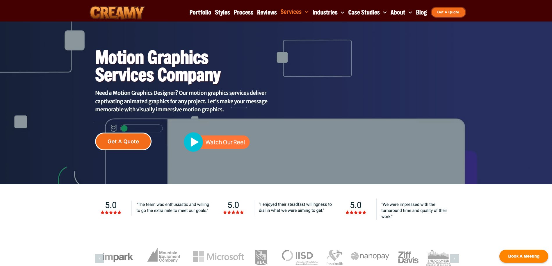 موشن گرافیک Creamy Animation