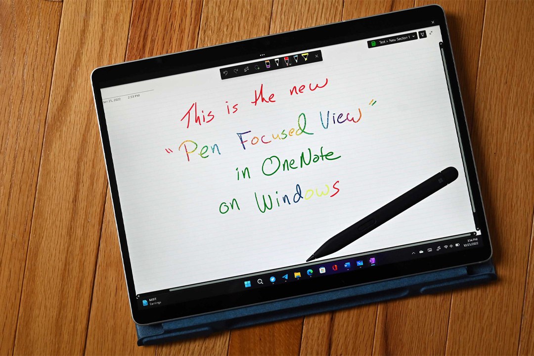 اجرای ترفند Focus Assist حین کار با قلم بر روی سرفیس
