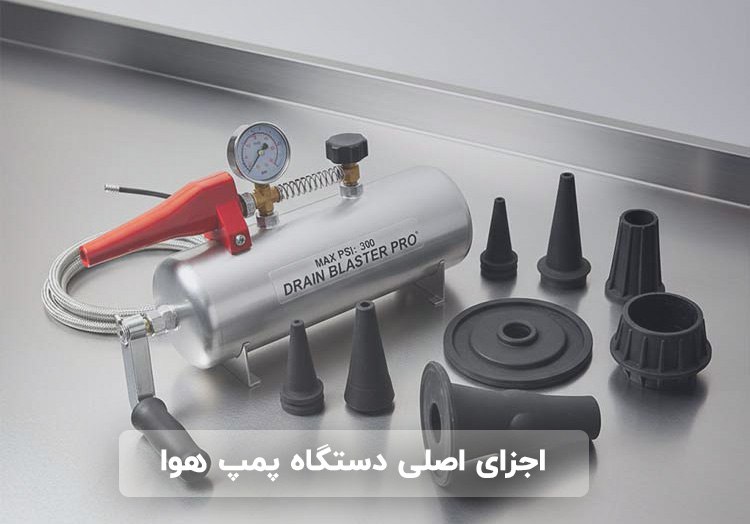 اجزای اصلی دستگاه پمپ هوا
