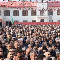 تشییع پیکر مطهر ۷ شهید گمنام در رشت