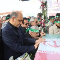 تشییع پیکر مطهر ۷ شهید گمنام در رشت