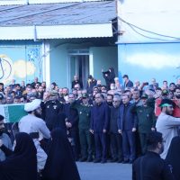 تشییع پیکر مطهر ۷ شهید گمنام در رشت