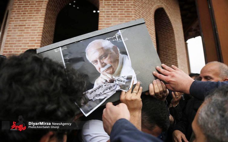 تشییع پیکر هنرمند نام‌آشنای گیلانی، مرحوم ناصر مسعودی