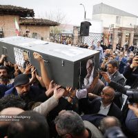 تشییع پیکر هنرمند نام‌آشنای گیلانی، مرحوم ناصر مسعودی