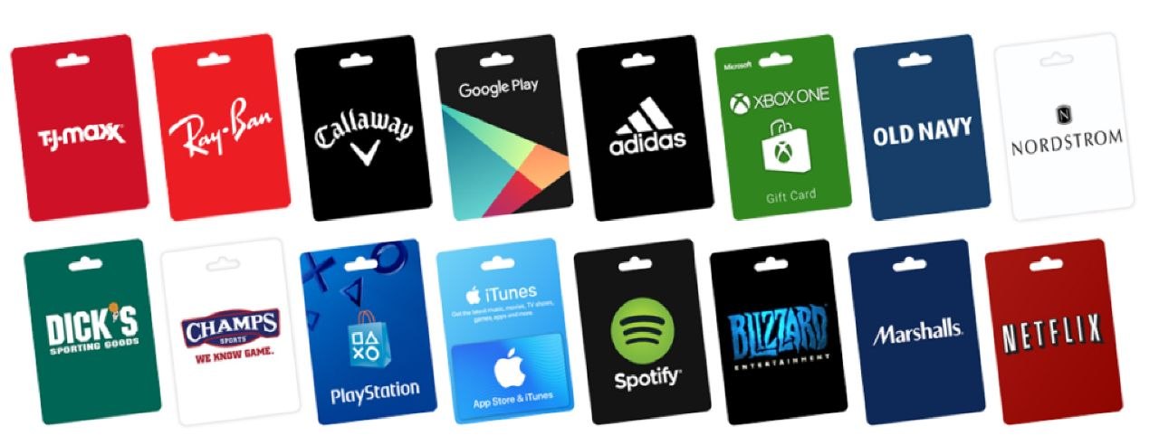 انواع گیفت کارت